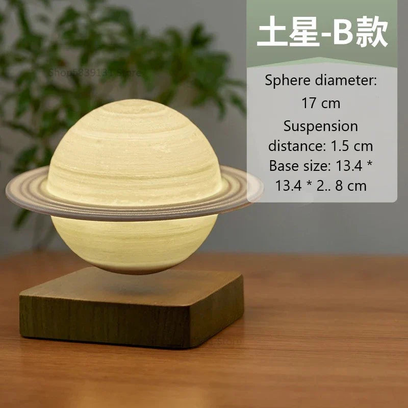 DecorBites™ Levitating Moon Lamp: LED Touch Night Light for Bedroom Decor & Gift